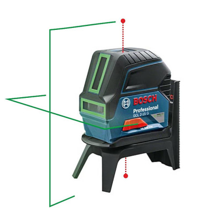 GCL 2-15 G Bosch - Niveau laser VERT point + ligne